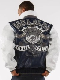 Pelle Pelle Heritage Soda Club Blue Leather Jacket