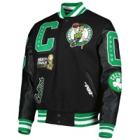Shop the Best Boston Celtics Mash Up Finals Champions Varsity Jackets